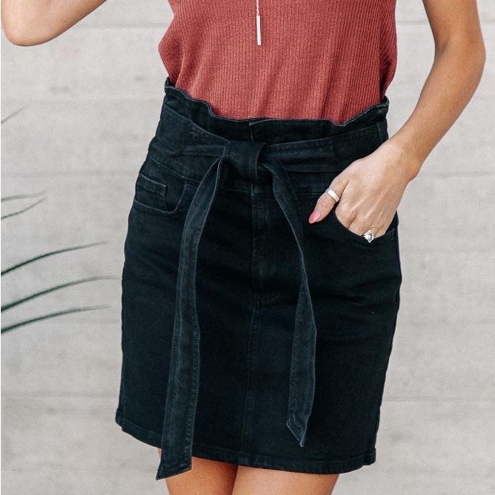 NWT Bohme Retropolitan Denim Skirt Size Large - Picture 3 of 8